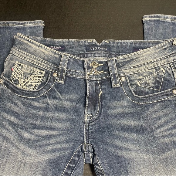 BNWOT VIGOSS RHINESTONE EMBELLISHED CHELSEA BOOT 26 ORIGINAL OWNER PRICE FIRM - Picture 3 of 13